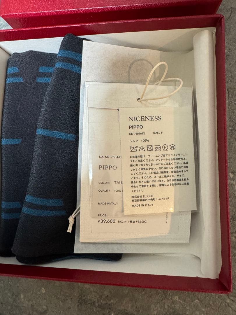 新品 NICENESS × FRATELLI LUIGI PIPPO スカーフ