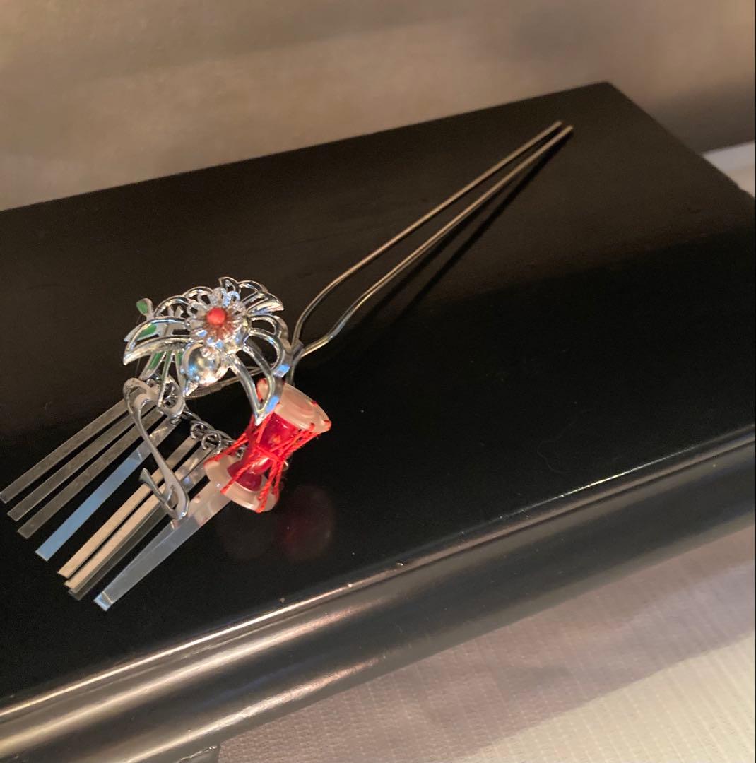 専用　七五三　成人式　舞子はーん　菊花簪　金属簪　櫛平打ち簪　玉簪　Uピン簪