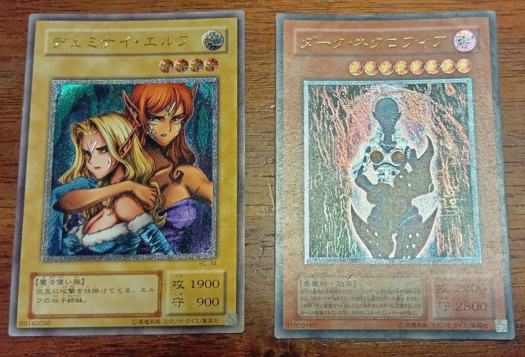 遊戯王　レリーフ　アルティメットレア　ダークネクロフィア　ヂェミナイエルフ