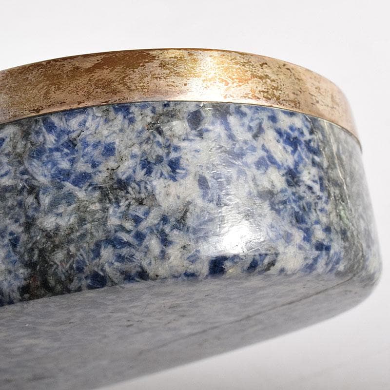 パワーストーン ソーダライト PRATA833刻印 銀装飾 水盤 V R8529