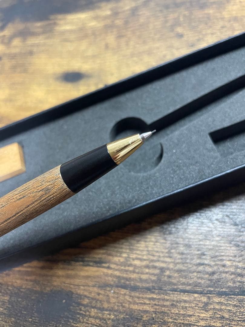 野原工芸 欅 ケヤキ 旧型シャープペンシル MP ウッドキューブ