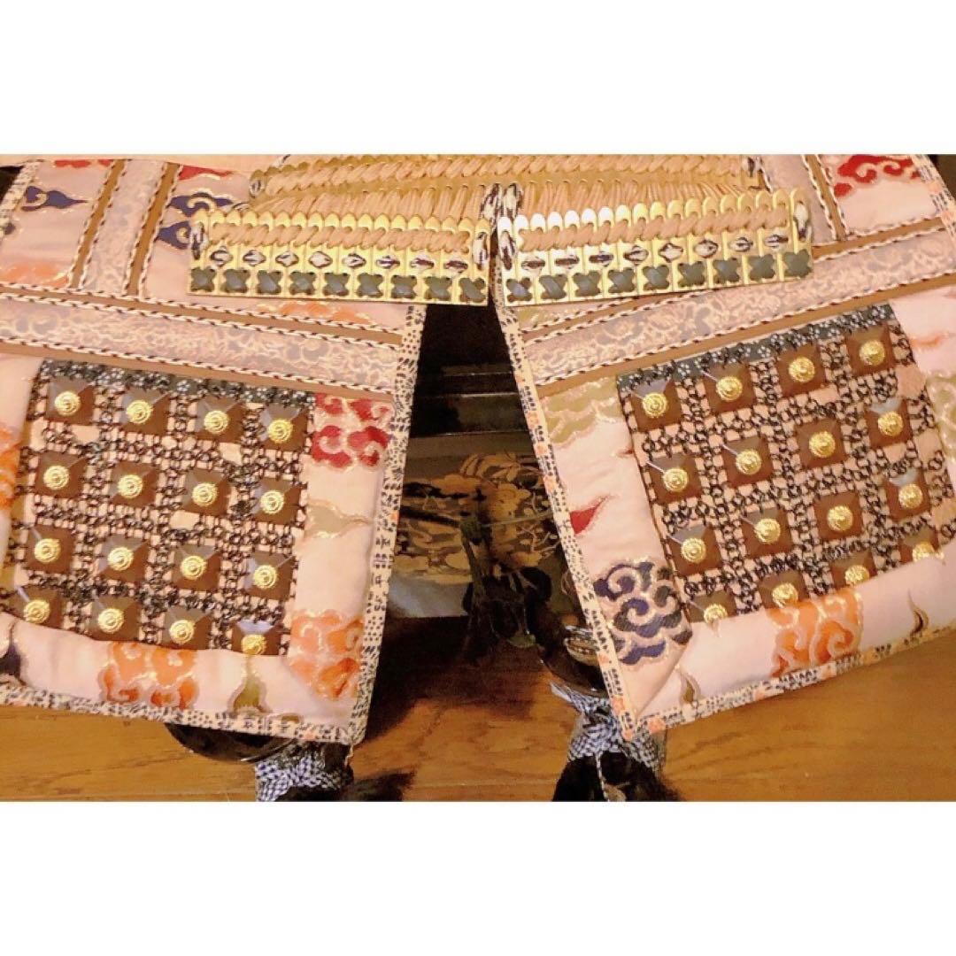 アンティーク 上原 玉鳳 作 大鎧 正絹 1970年代 龍 甲冑 武具 鎧飾り