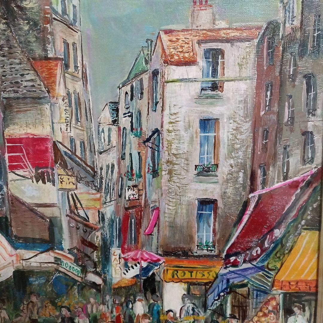 小澤勇寿郎　ムフタール　美品の油絵です