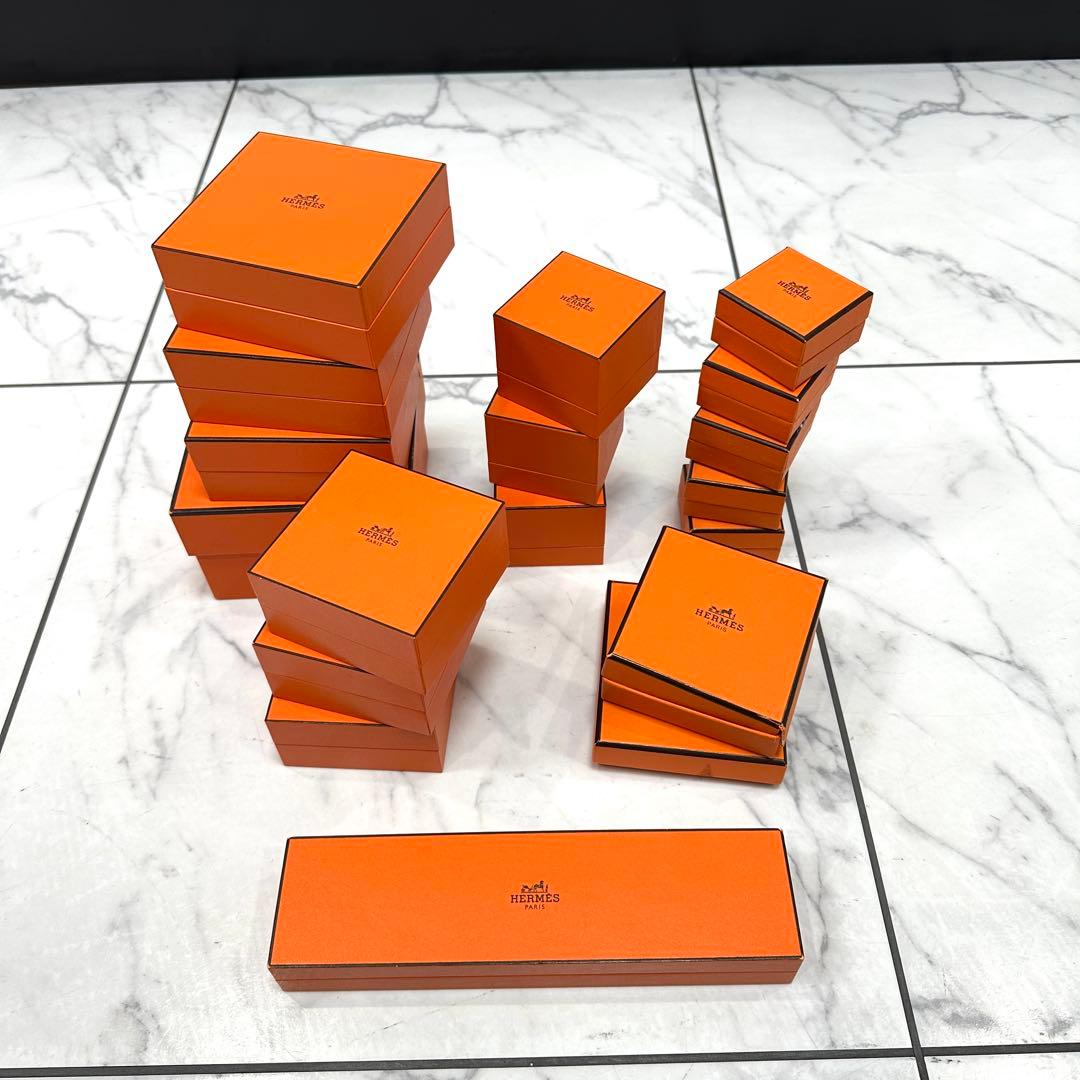 HERMES エルメス オレンジ 空箱 18個セット 正規品 - メルカリ