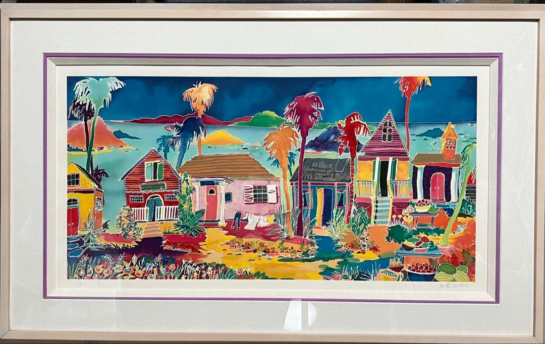 ジェニファー・マークス　　シルクスクリーン ジェニファーマークス トロピカルハーベスト シルク