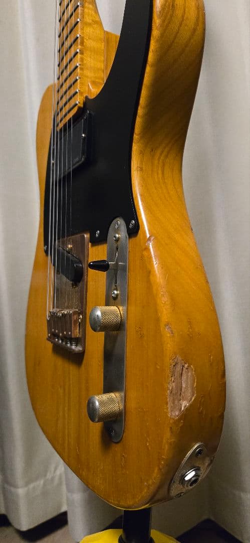 カナダ産フレイムメイプル エレキギターネック テレキャスター