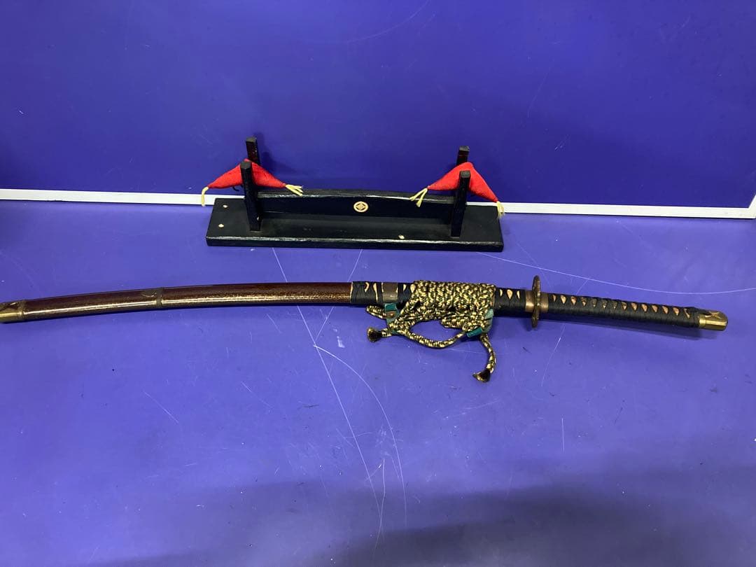 F05）旧家蔵出し 日本陸軍 昭和十三年制定軍刀 拵え 陸軍九八式鐵鞘 軍刀