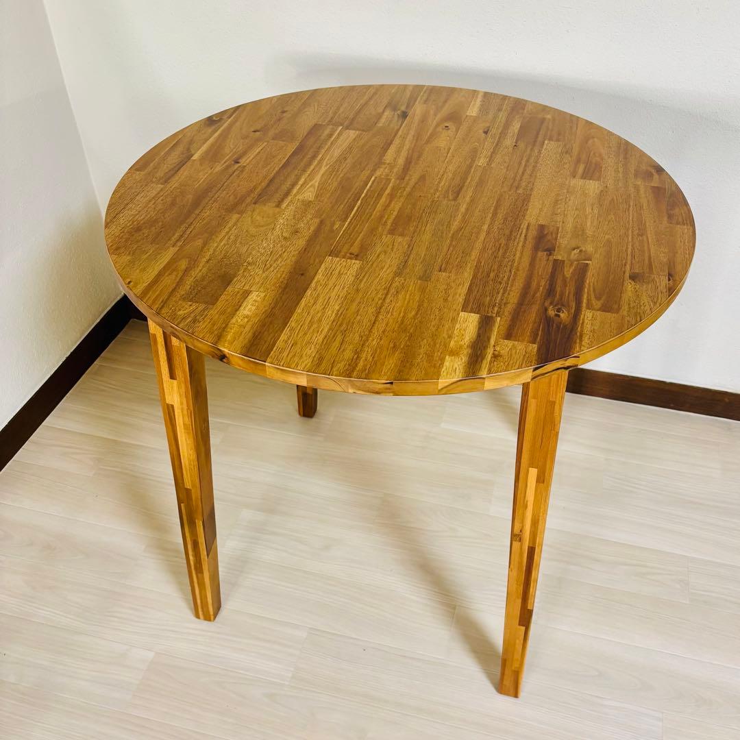 【美品】IKEA NACKANÄS ナッカンネース アカシア ラウンドテーブル