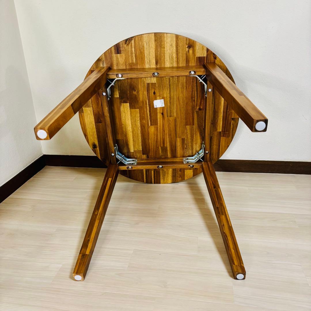 【美品】IKEA NACKANÄS ナッカンネース アカシア ラウンドテーブル