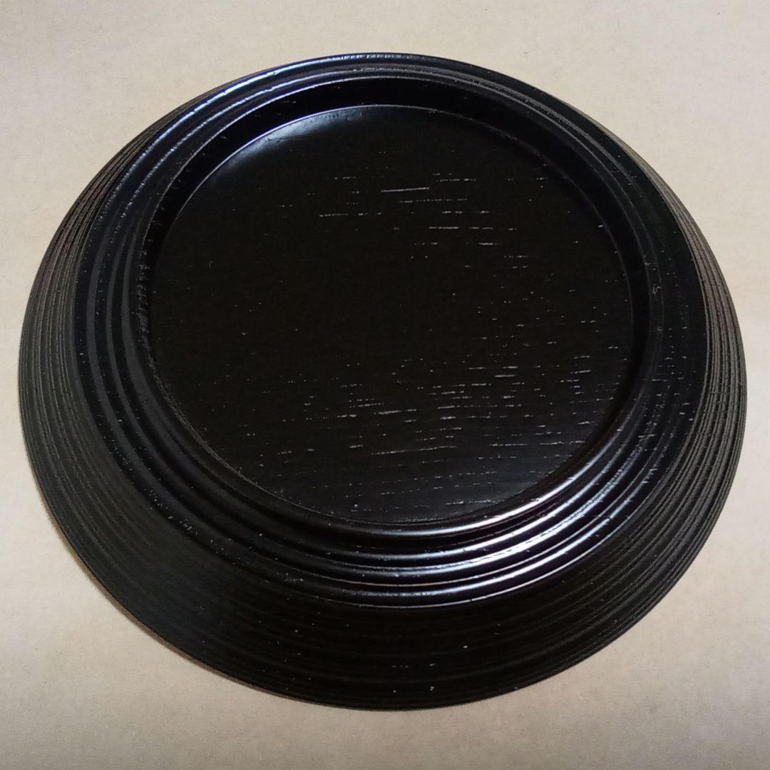 銘々盆　梅鉢絵　５客　雅峯