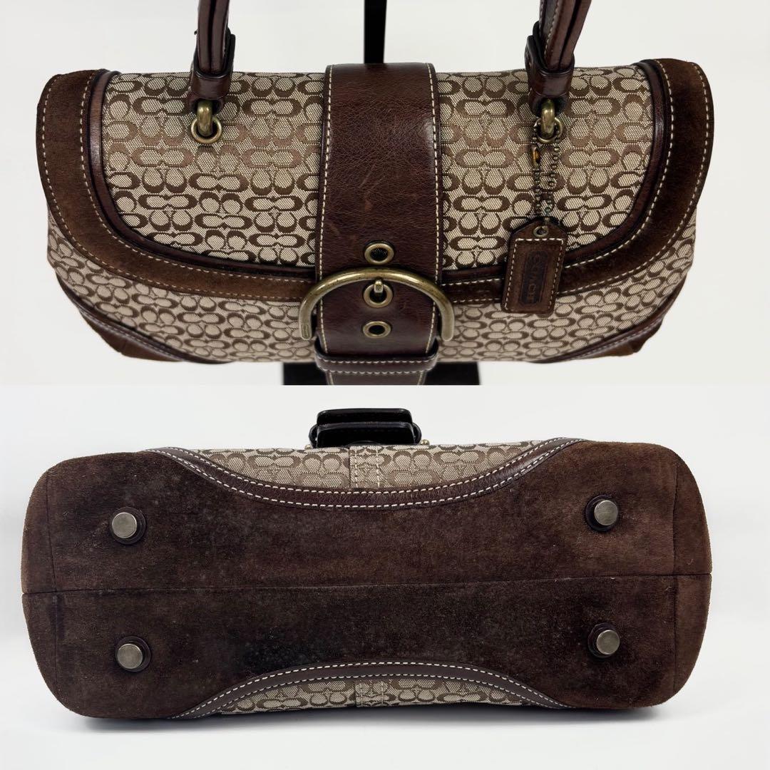 COACH コーチ ソーホー スエード ハンドバッグ ブラウン 7078 y2k