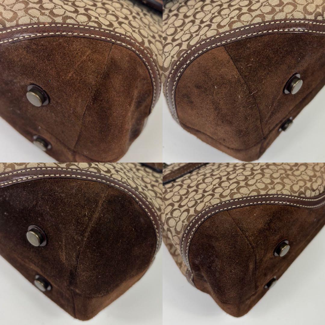 COACH コーチ ソーホー スエード ハンドバッグ ブラウン 7078 y2k