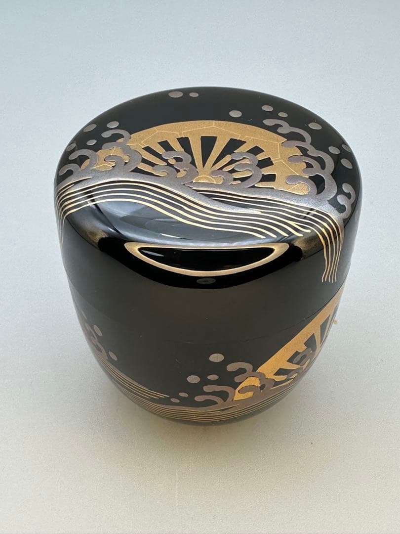 茶道具 棗 中村恭蔵 波車蒔絵 棗