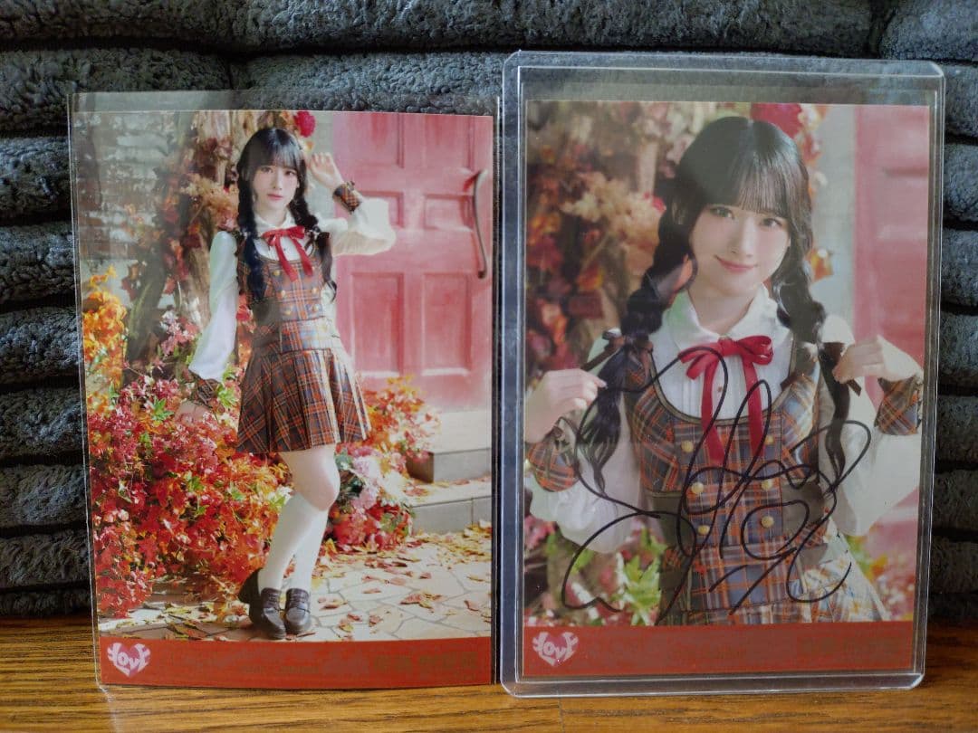 イコラブ 野口衣織 直筆 サイン 生写真 ラブソングに襲われる 歌唱衣装