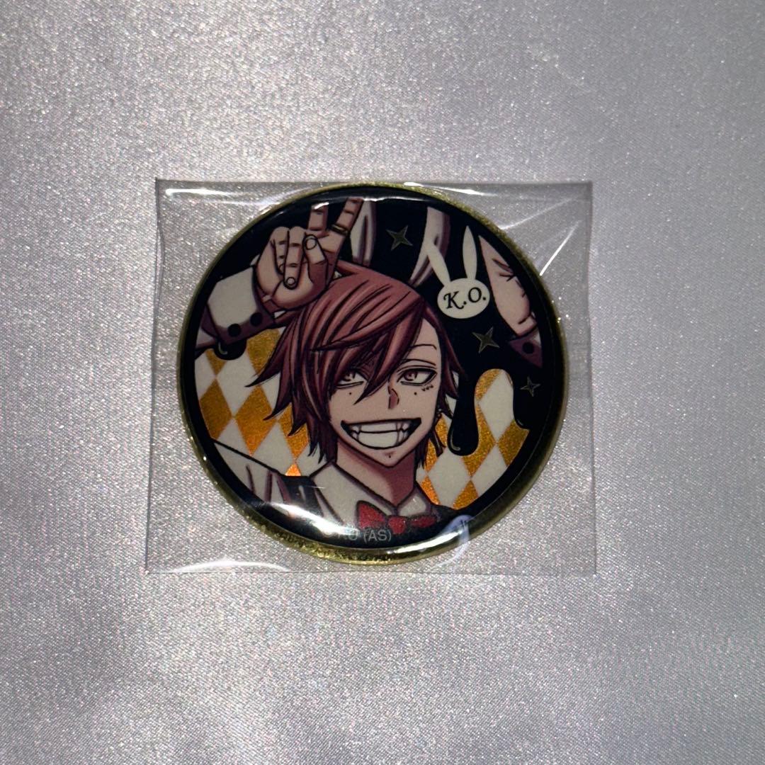 桃源暗鬼 花魁坂京夜 原作 バニー 缶バッジ メディコス ゴールド