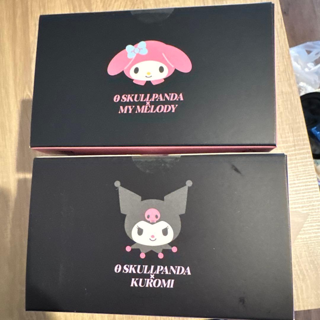 スカルパンダ マイメロ、クロミ セット　ぬいぐるみペンダントPOPMA