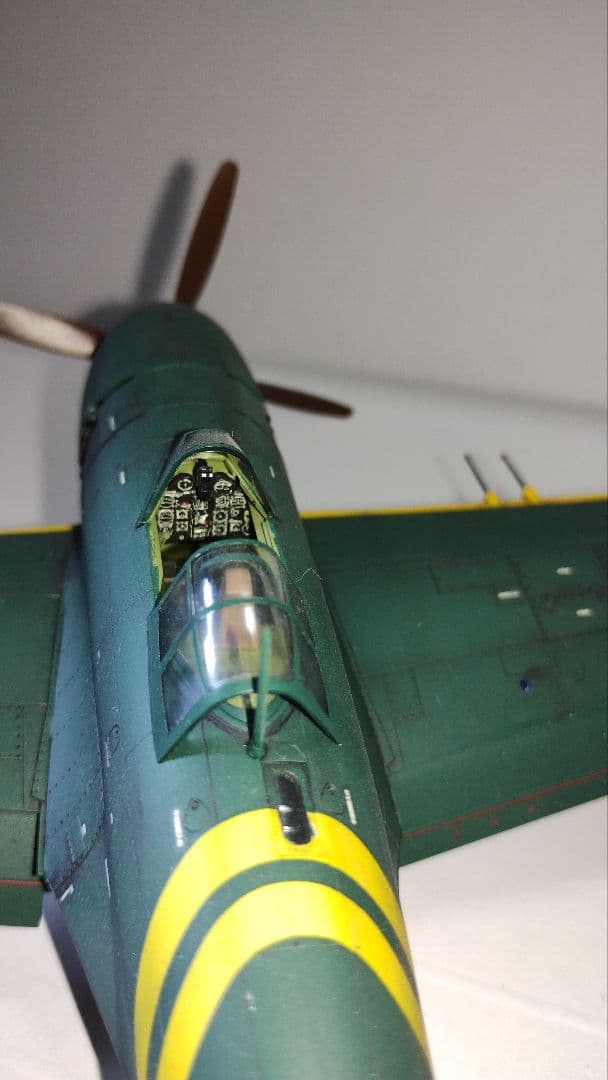 プラモデル完成機　1/48　紫電改「前期型」