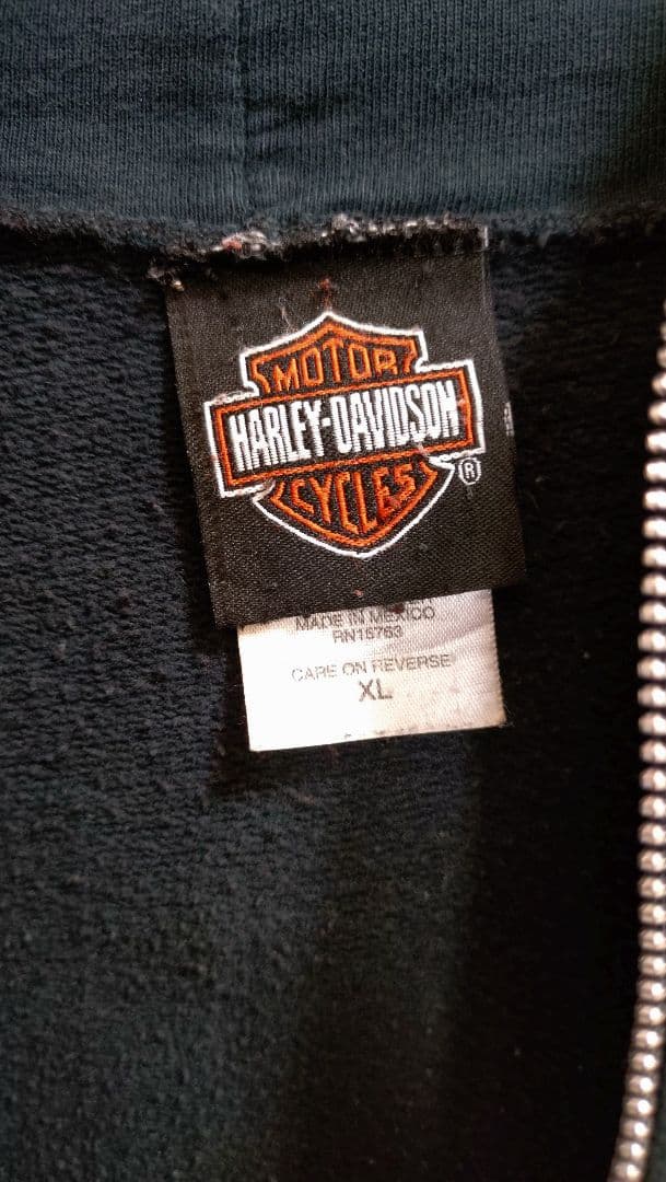 00’s Harley-Davidson ジップアップ パーカーXL