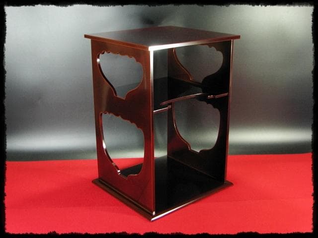 紹鴎好 水指棚 京塗師 川瀬 表完 裏千家 棚物 茶道具 f146