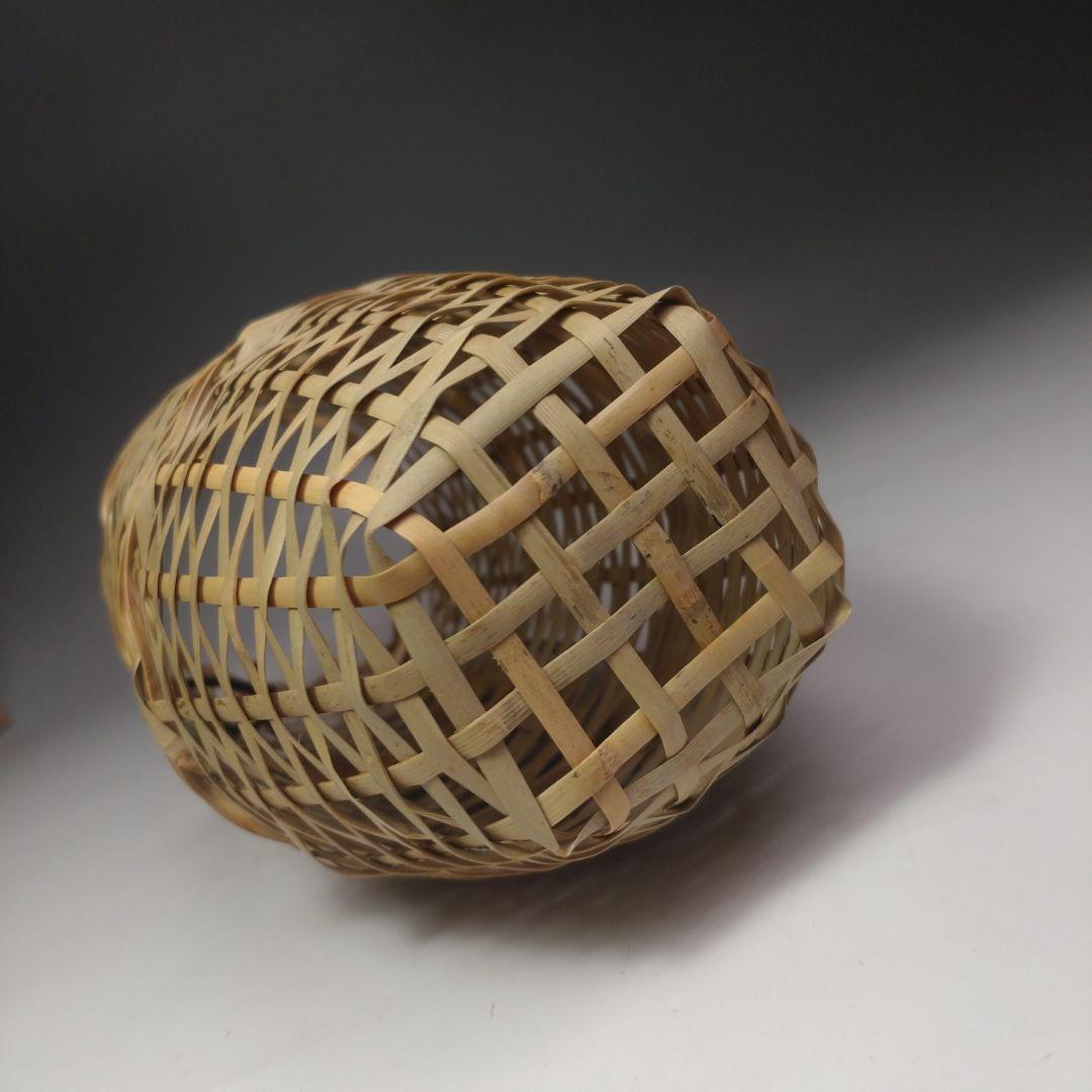 イ214 竹花生『竹器師 黒田宗傅』『宗全作写 籠花入