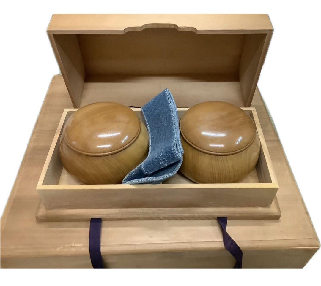 囲碁　碁盤セット　送料込み　足つき　碁石那智黒　フタ付き