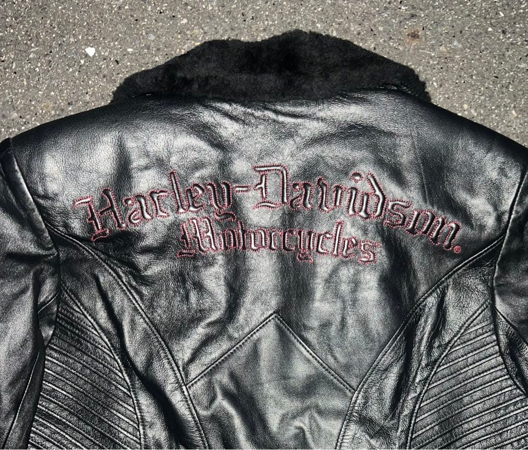 Harley-Davidson 本革レザージャケットファーハーレーダビッドソン
