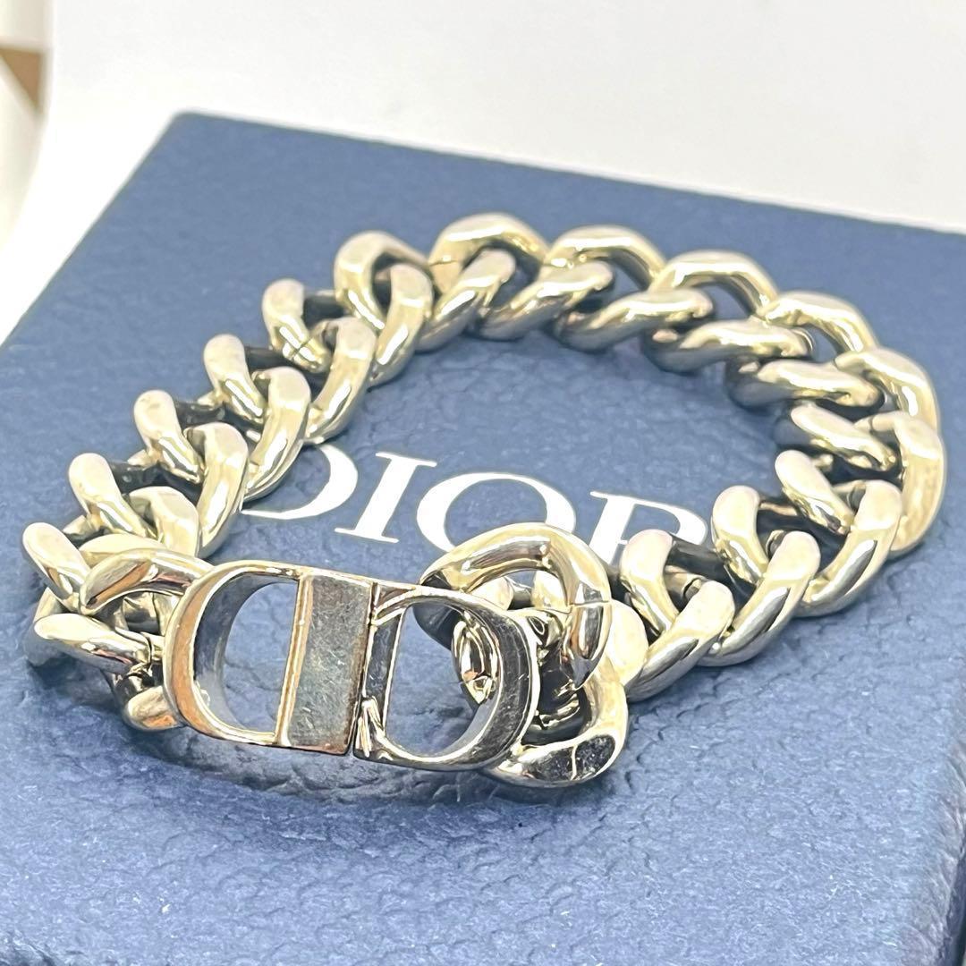箱付き✨Dior チェーンブレスレット CD ICON シルバー 喜平 Lサイズ