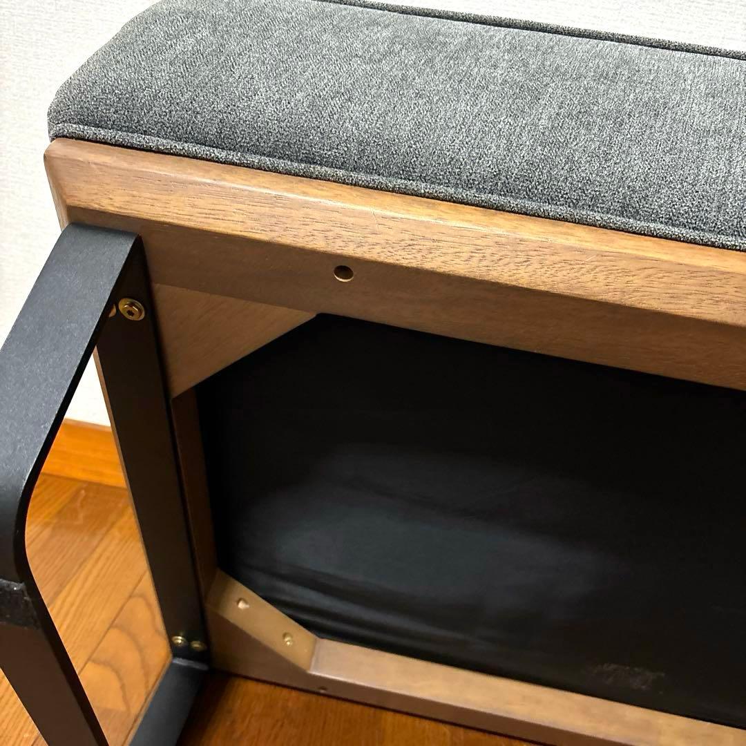 【美品】スツール オットマン スチール脚