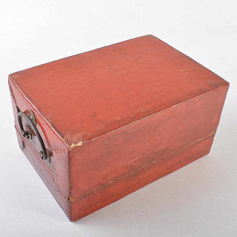 中国　漆塗　花鳥図　印材箱　小物入　C　R6454