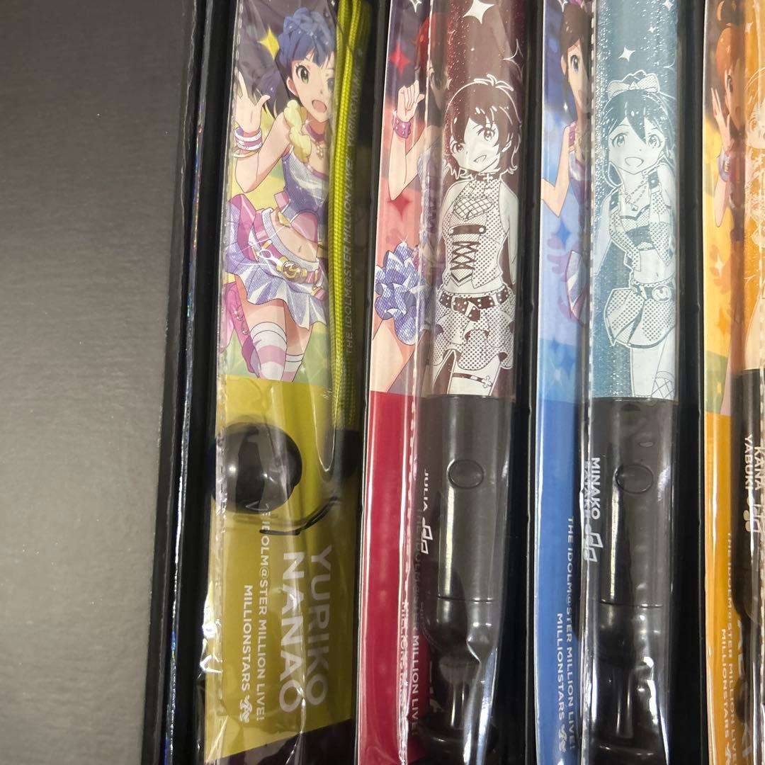 アイドルマスター 公式コンサートライト　ストラップ　セット　サイリウム　アイドル