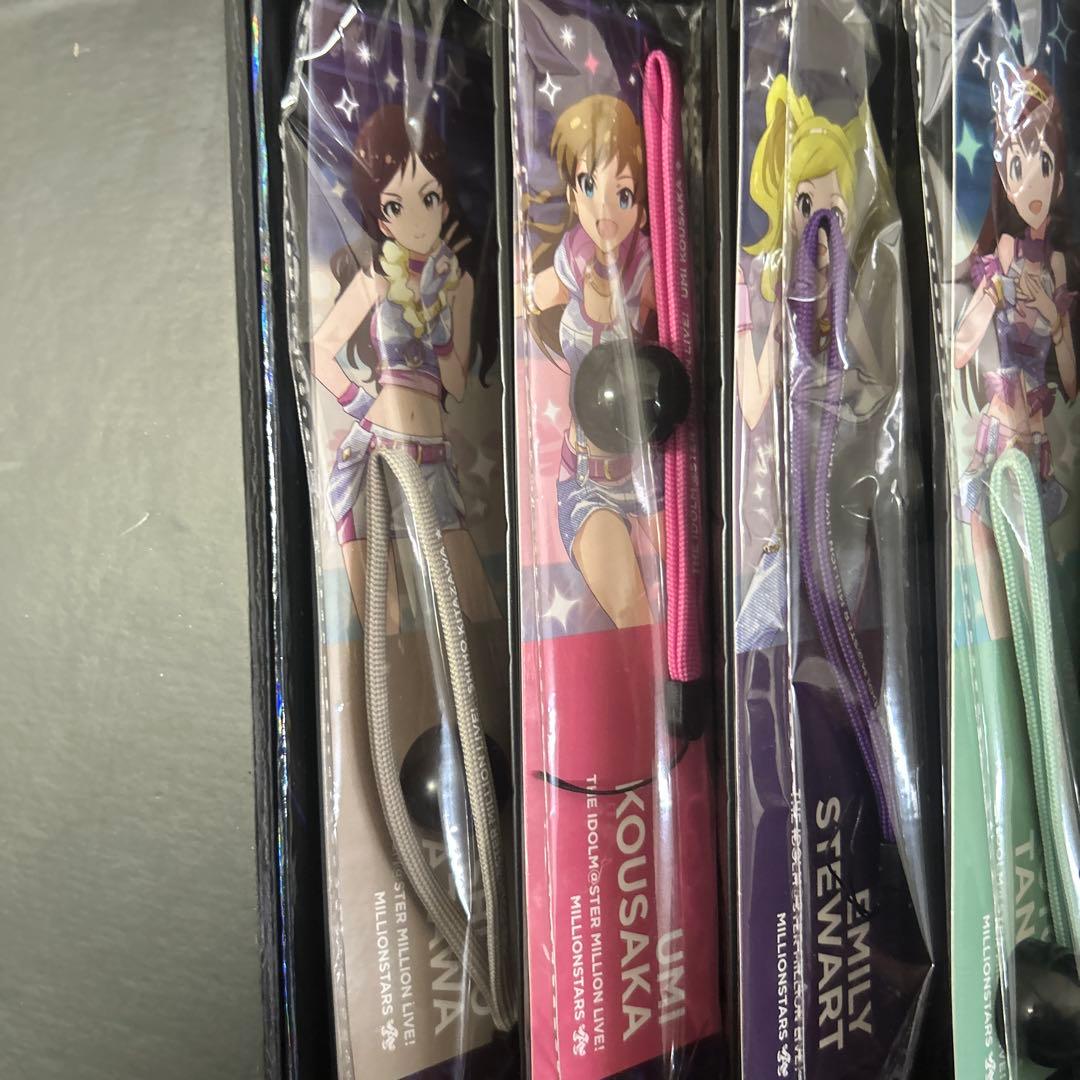 アイドルマスター 公式コンサートライト　ストラップ　セット　サイリウム　アイドル