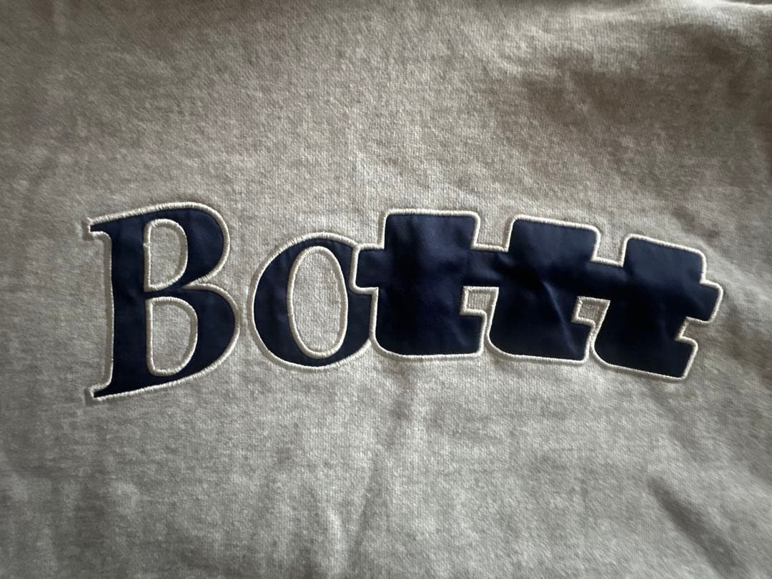 Botttグレー フード付きパーカー L