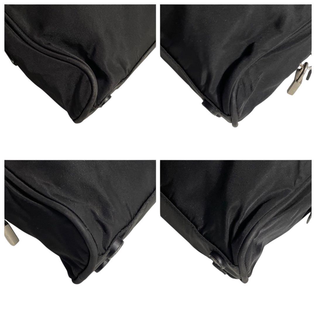 プラダ　ナイロン　三角ロゴ　ハンドバッグ　白タグ　ブラック　黒　5333