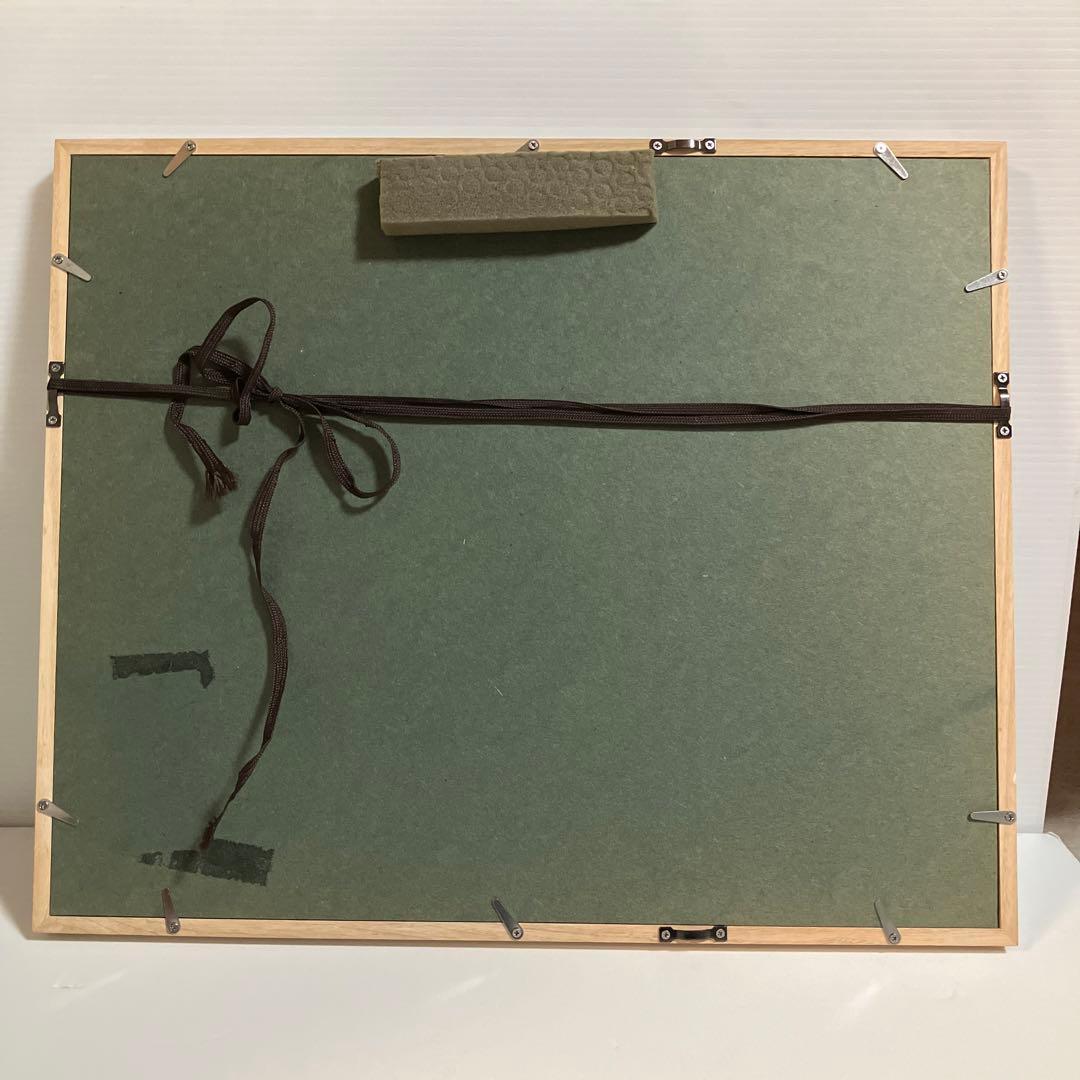 西山勝之　大寒　木版画