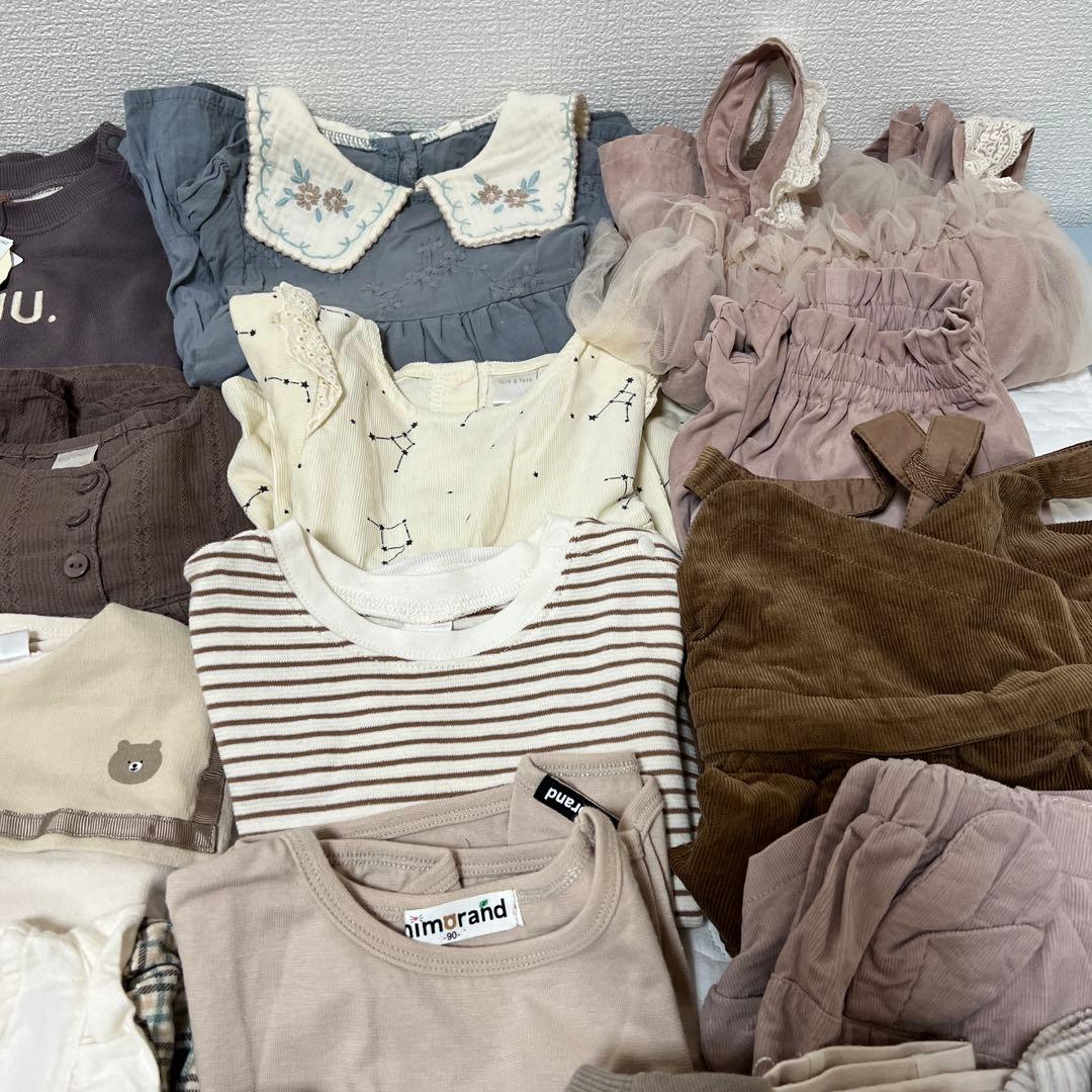 I*A様 女の子　秋冬服　保育園　まとめ売り　90サイズ　60点