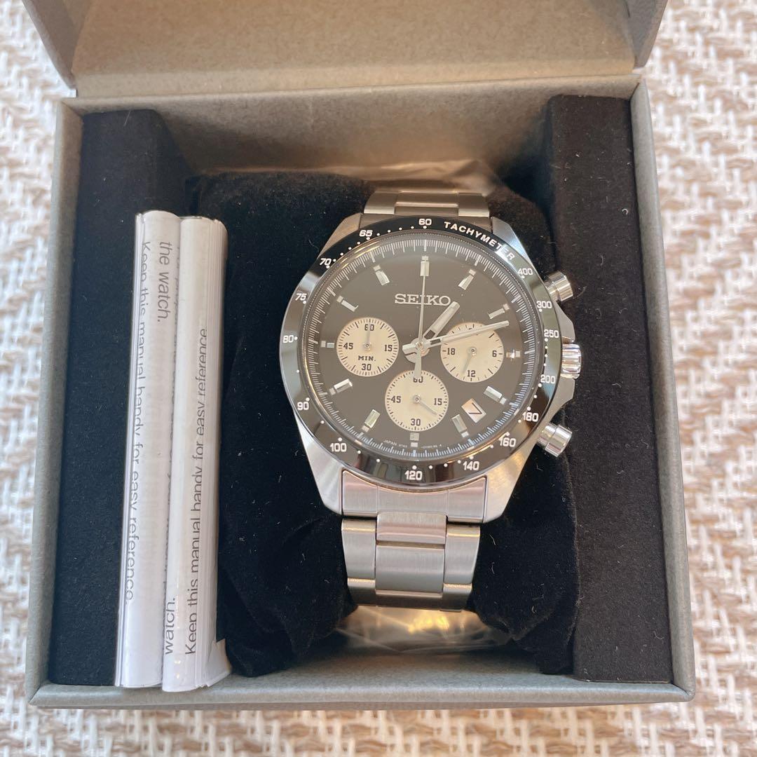 【お値下げ中】SEIKO✖︎ナノユニバース クロノグラフ 腕時計 ブラック