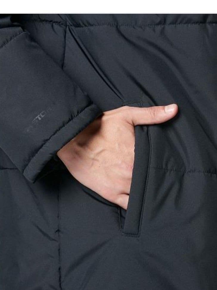 美品 アンダーアーマー ベンチコート ロングコート XLブラック 黒