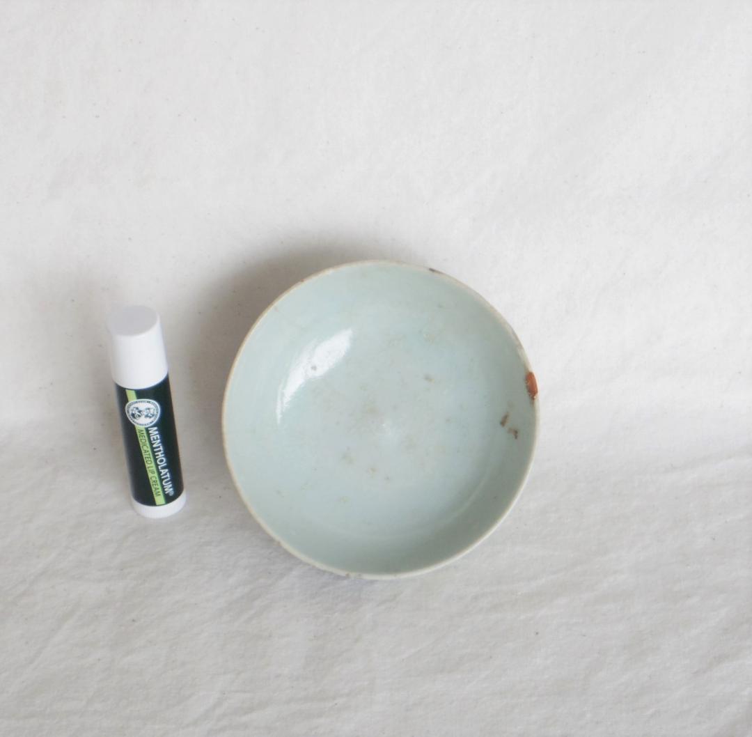 高足杯 初期伊万里 淡いコバルト ☆ニュウ、直しなど欠点あり