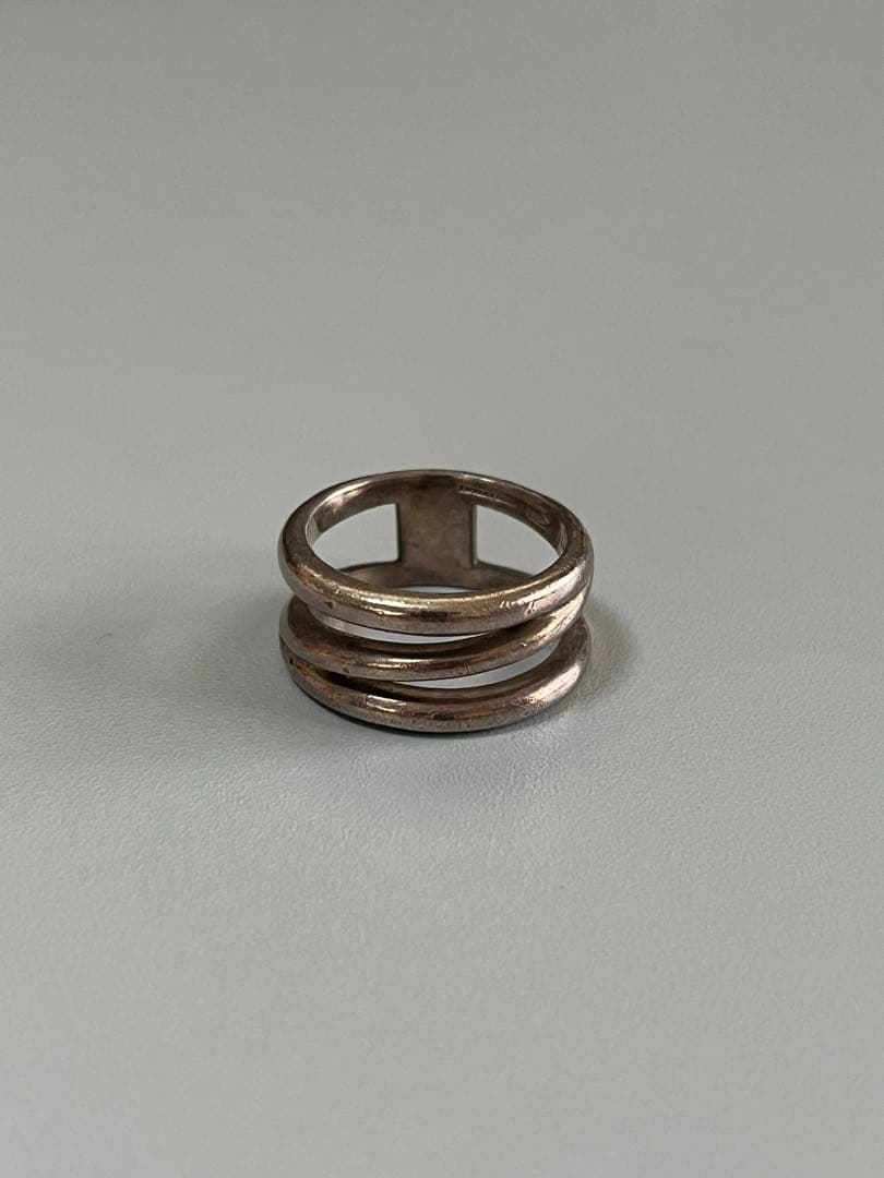 名作★ティファニー ダイアゴナル リング ヴィンテージ シルバー925 13号