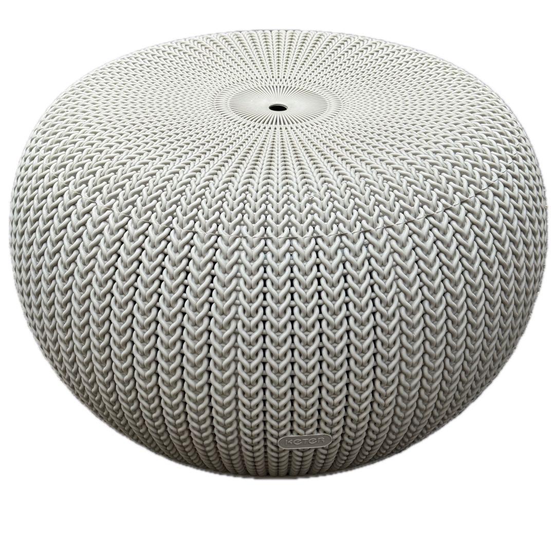 KETER ケター　ガーデンファニチャー ニット調　3点セット