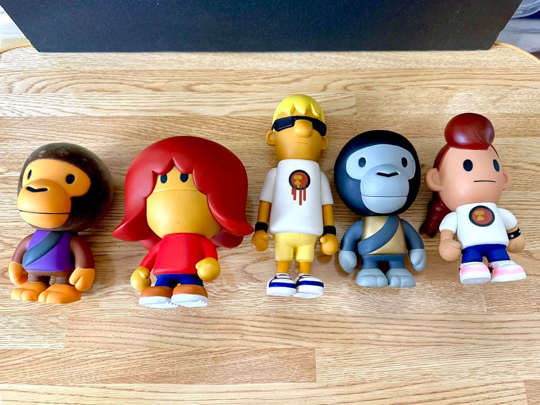 A BATHING APE フィギュア ソフビ９体セットBAPEMAN NIGO