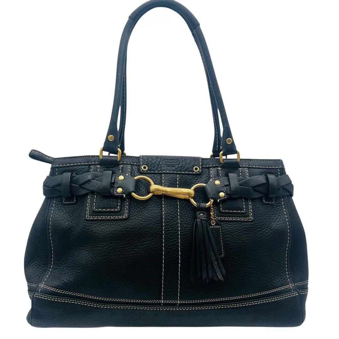 ★美品 COACH コーチ オールレザー ショルダーバッグ 肩がけ