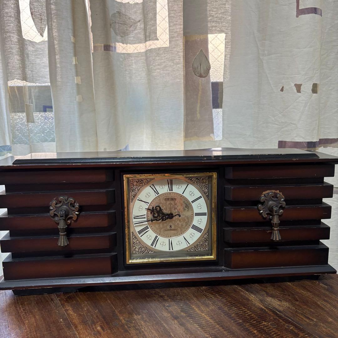 CITIZEN ゼンマイ式 置時計 置物 ジャンク扱い 昭和 - メルカリ