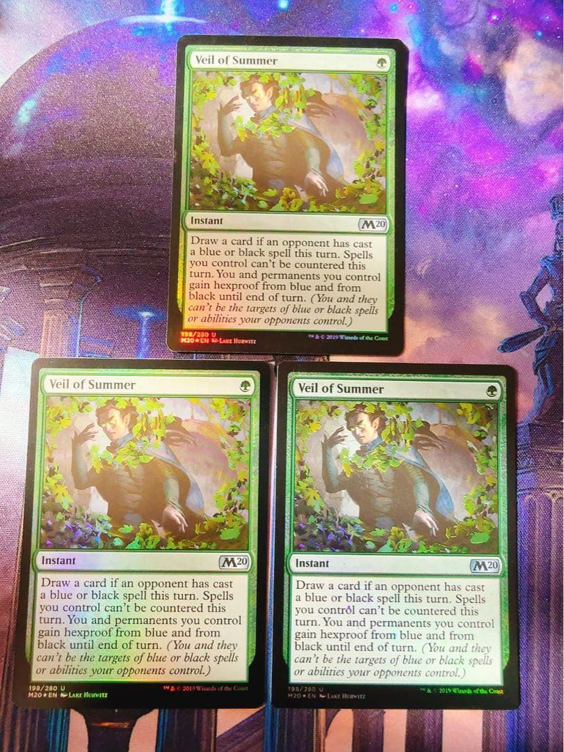 【foil】夏の帳　英語　3枚セット foil】夏の帳 英語 3枚セット foil】夏の帳 英語 3枚セット