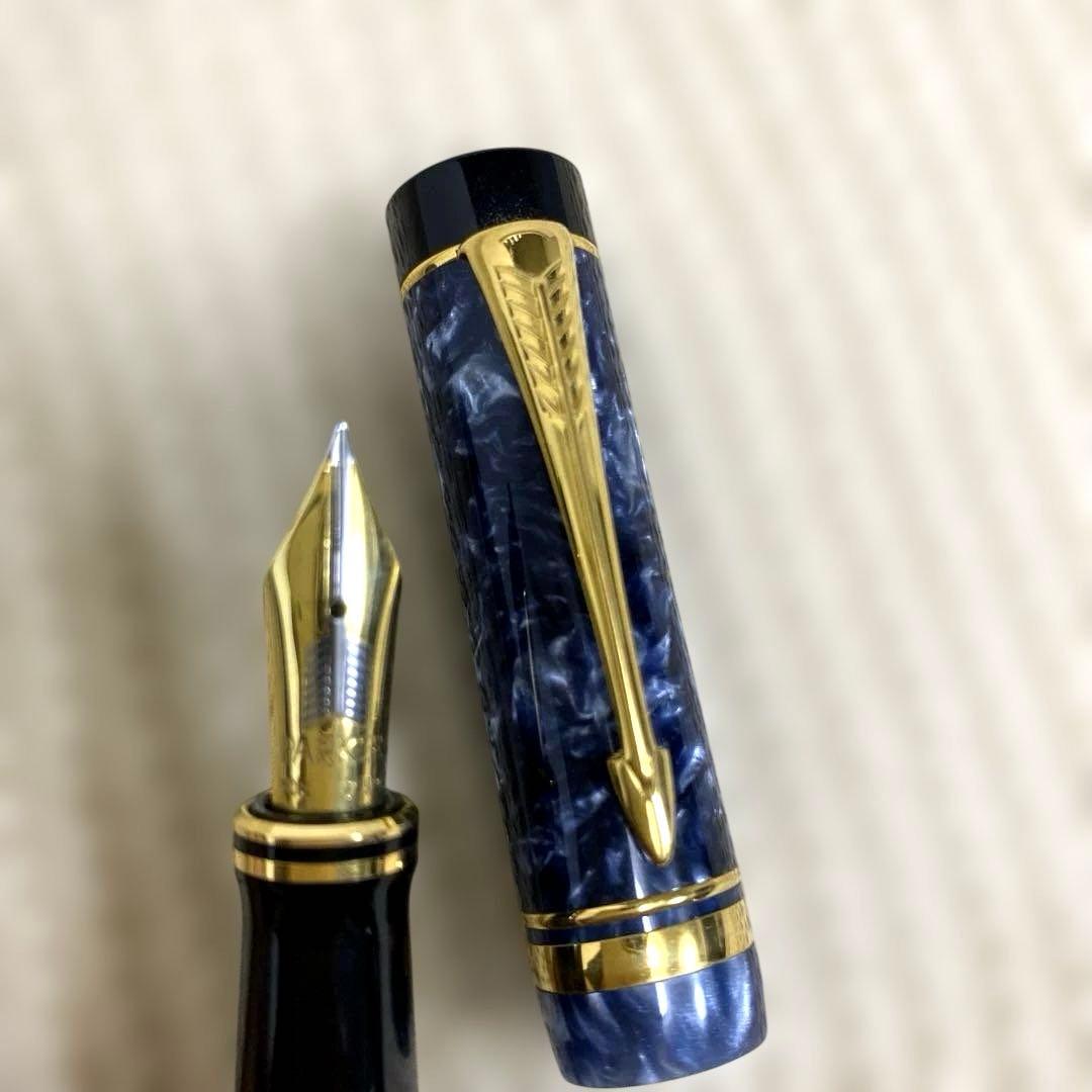 PARKER】万年筆ブルーマーブリング｜PARKER】万年筆ブルーマーブリング