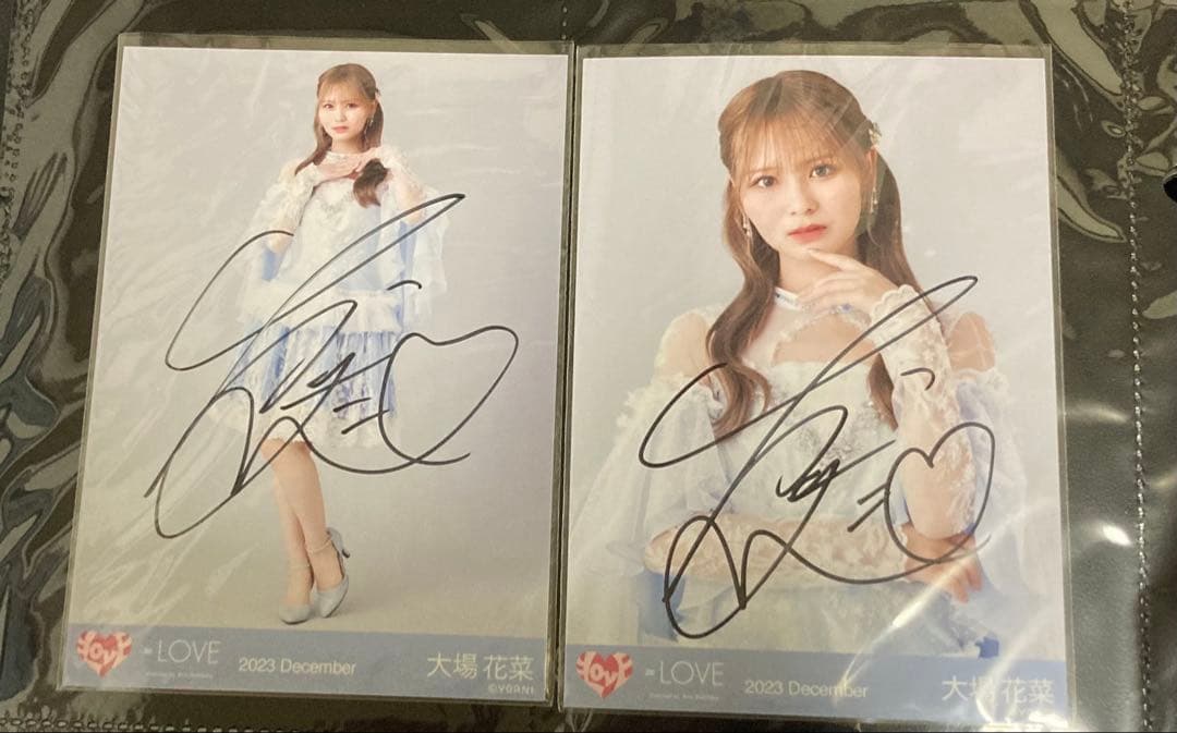 LOVE 大場花菜 直筆生写真 ラストノート+6枚 - メルカリ
