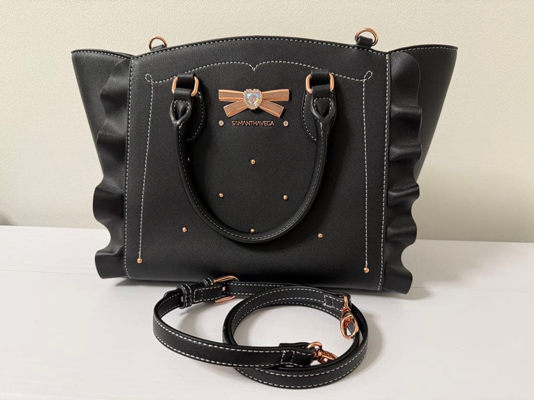 サマンサタバサ リボンスタッズフラッター 小