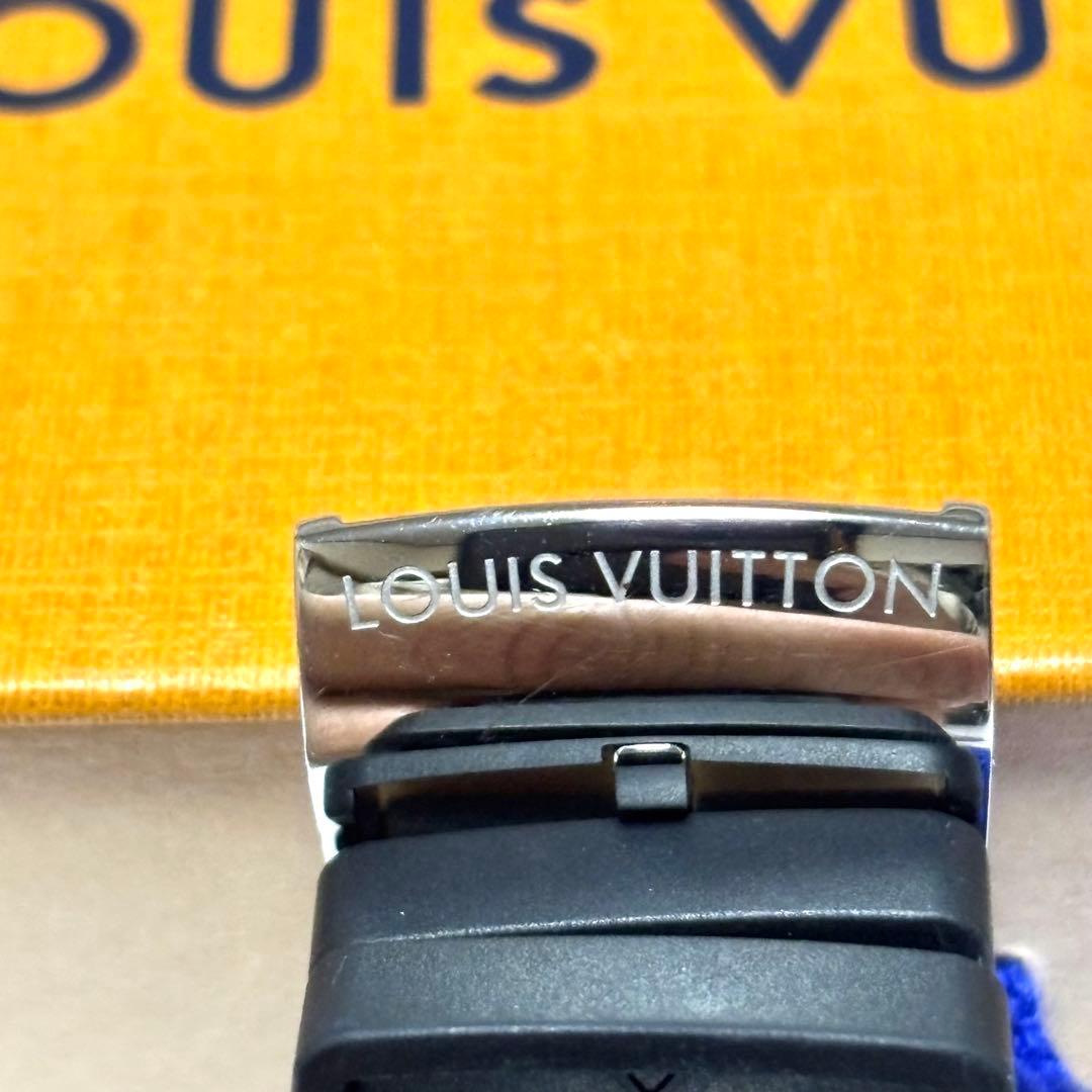 【美品】ルイヴィトン タンブール 替えベルト ラバーベルト モノグラム ブラック