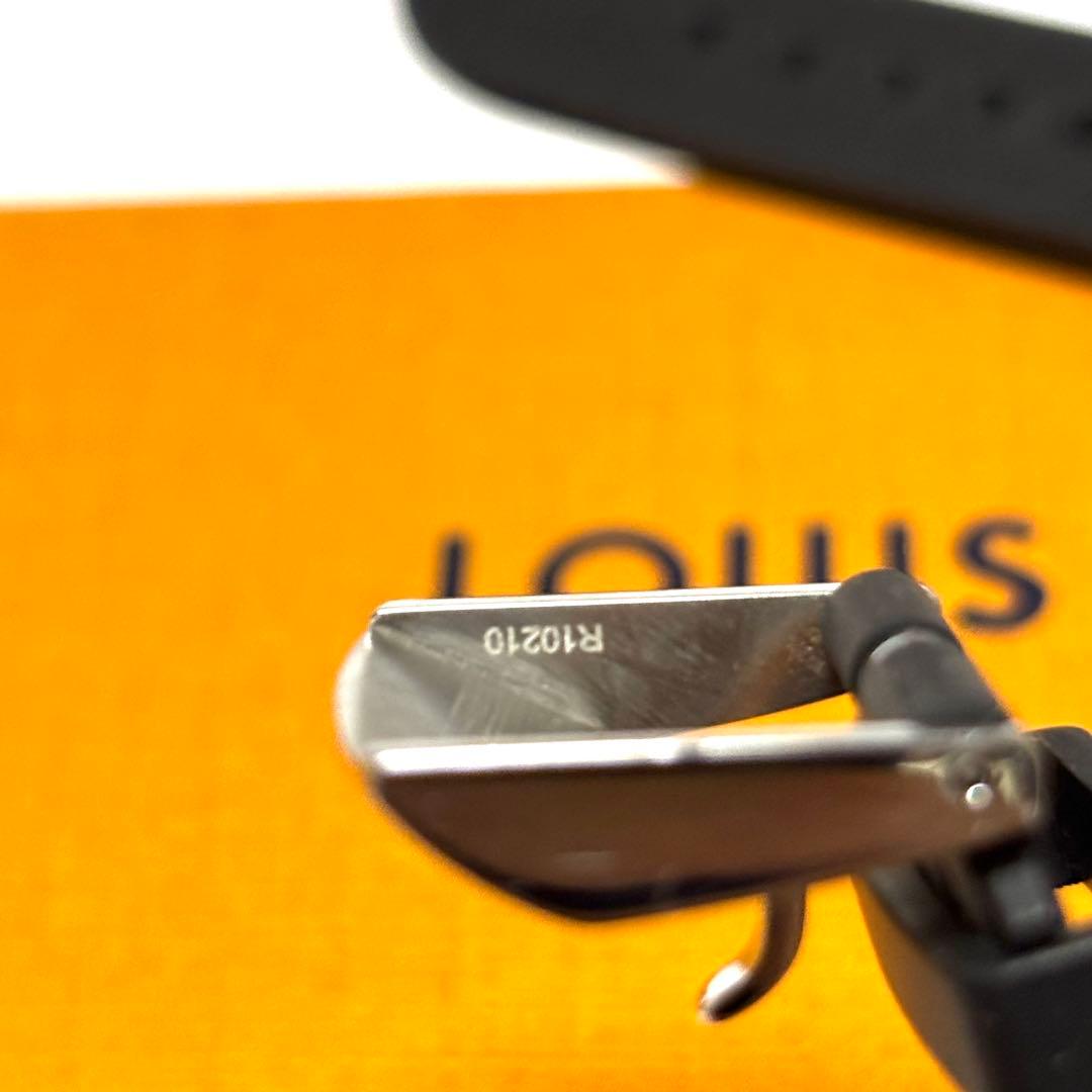 【美品】ルイヴィトン タンブール 替えベルト ラバーベルト モノグラム ブラック