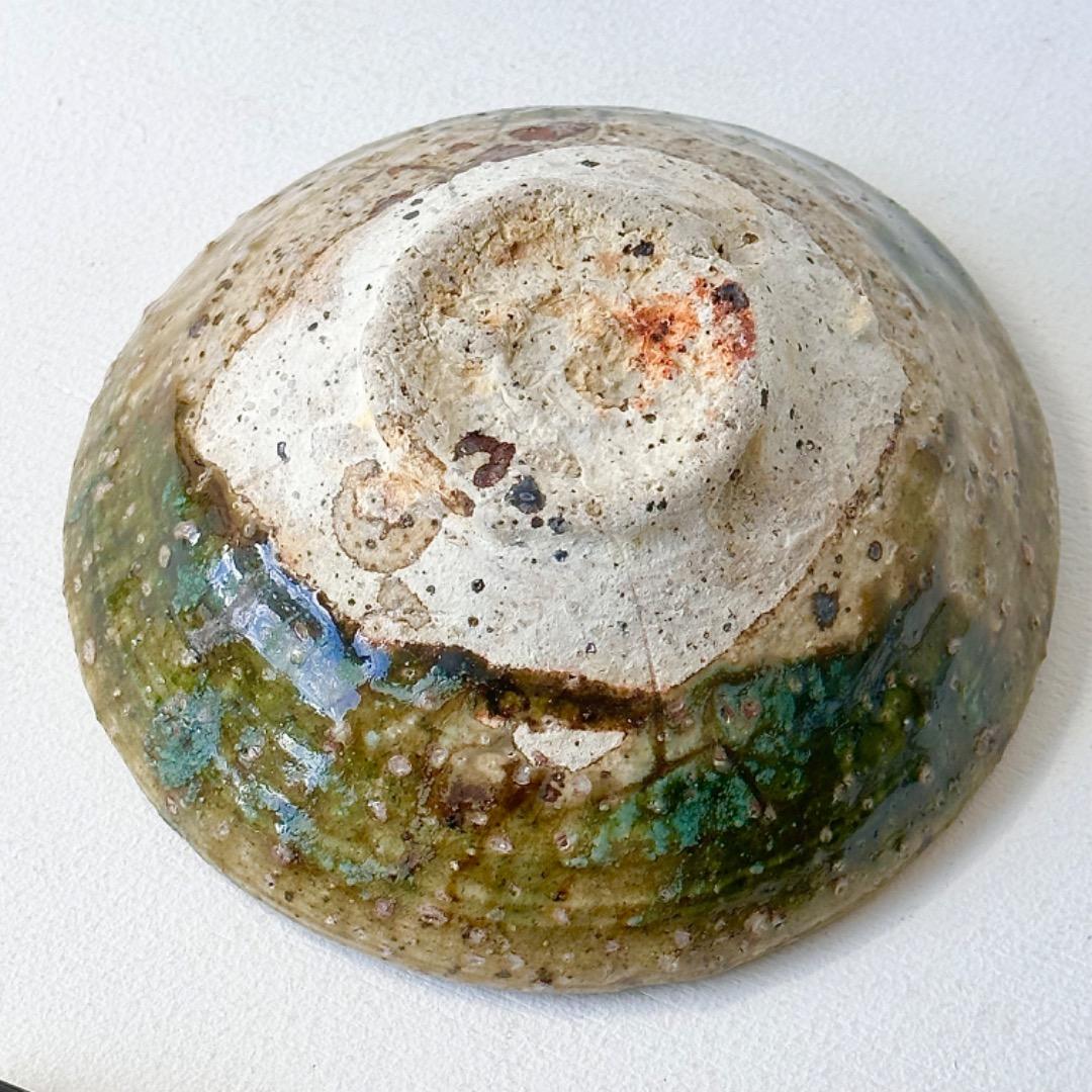 希少作☆中島勝乃利『オリベ平茶盌』【師：鯉江良二】